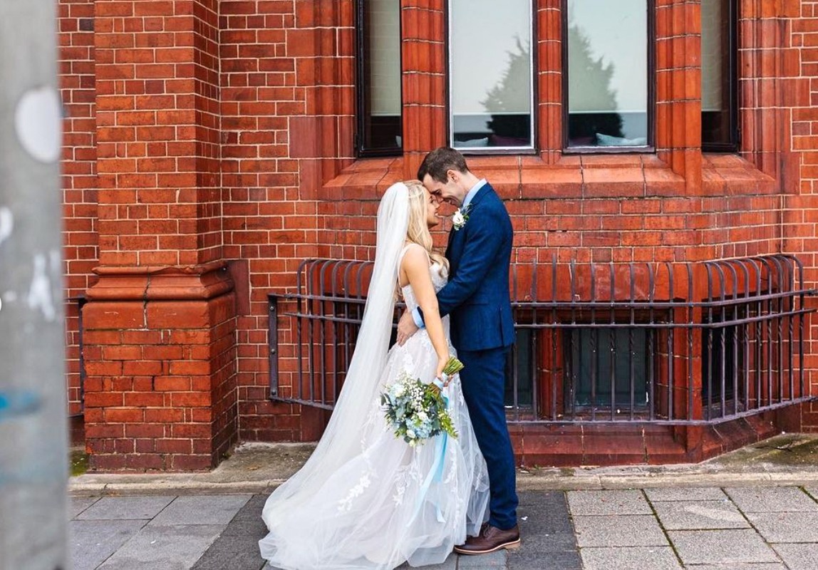 Bride and Groom December Wedding